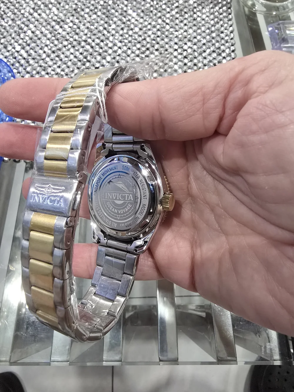 Invicta Men's Two-Tone Blue Dial Dive Watch